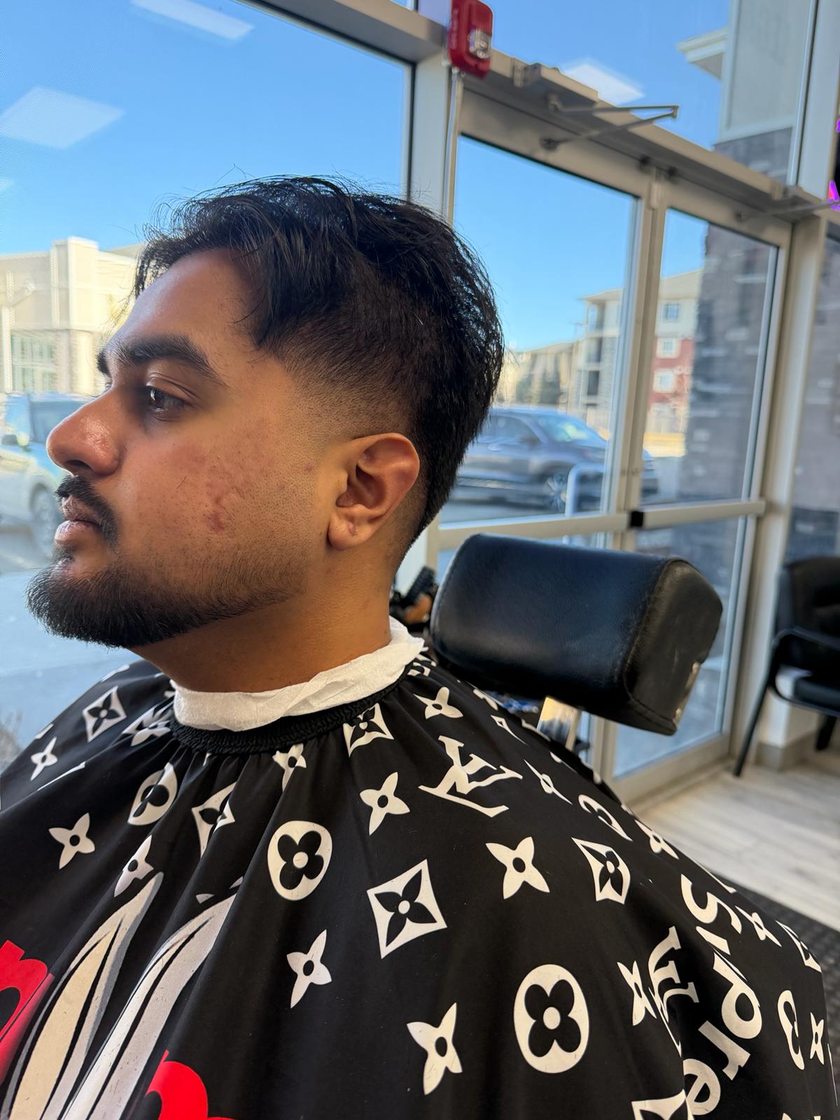 Taper fade result at Legacy Barbershop Calgary