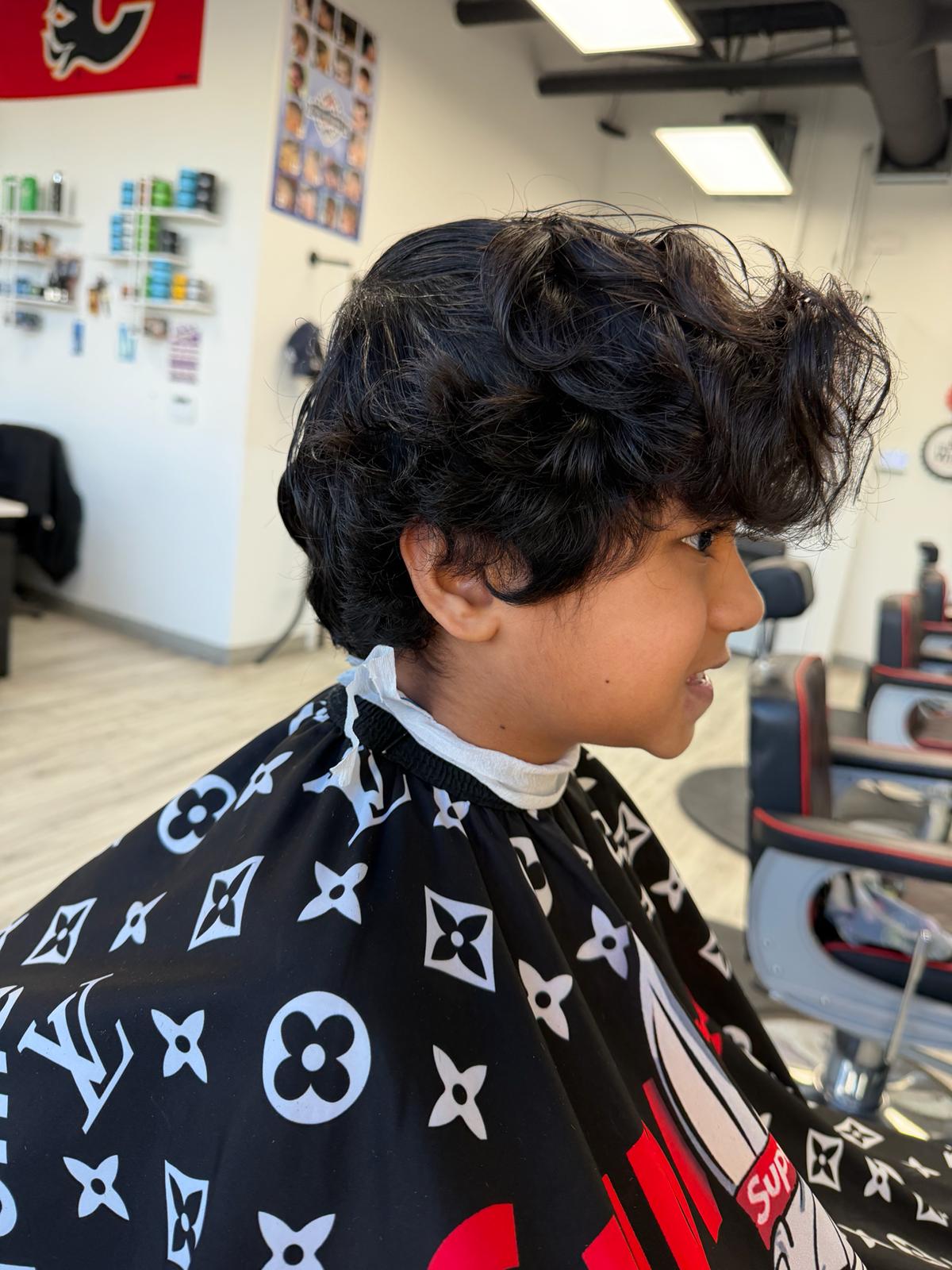 Before kids haircut