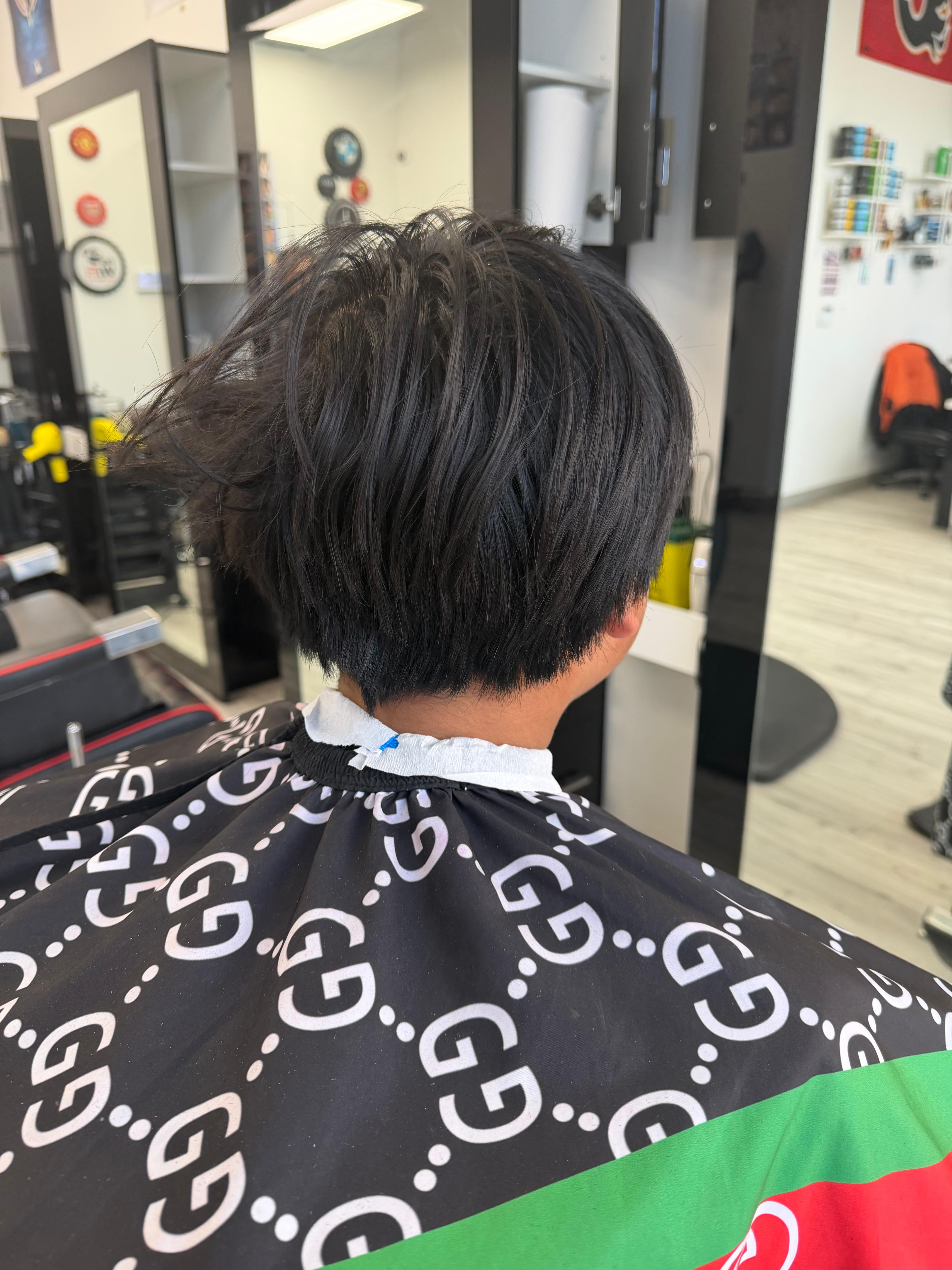 Before adult haircut