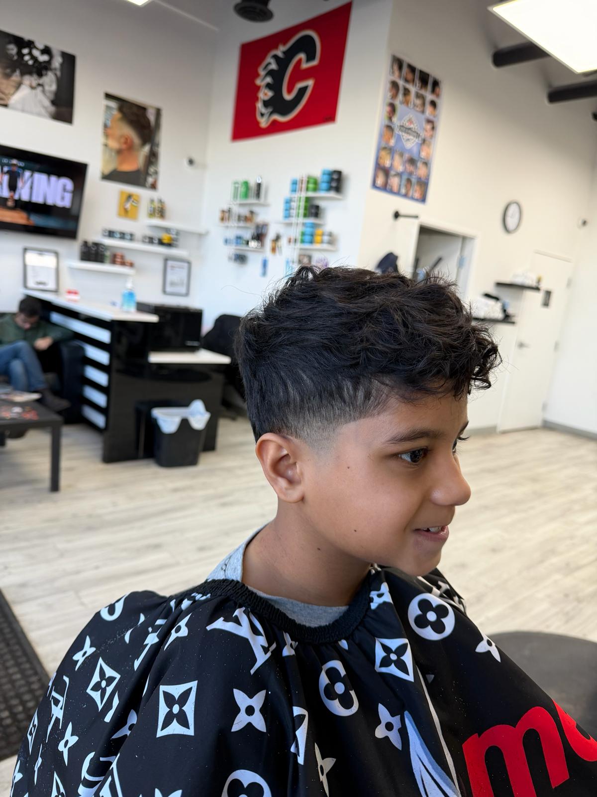 After kids haircut