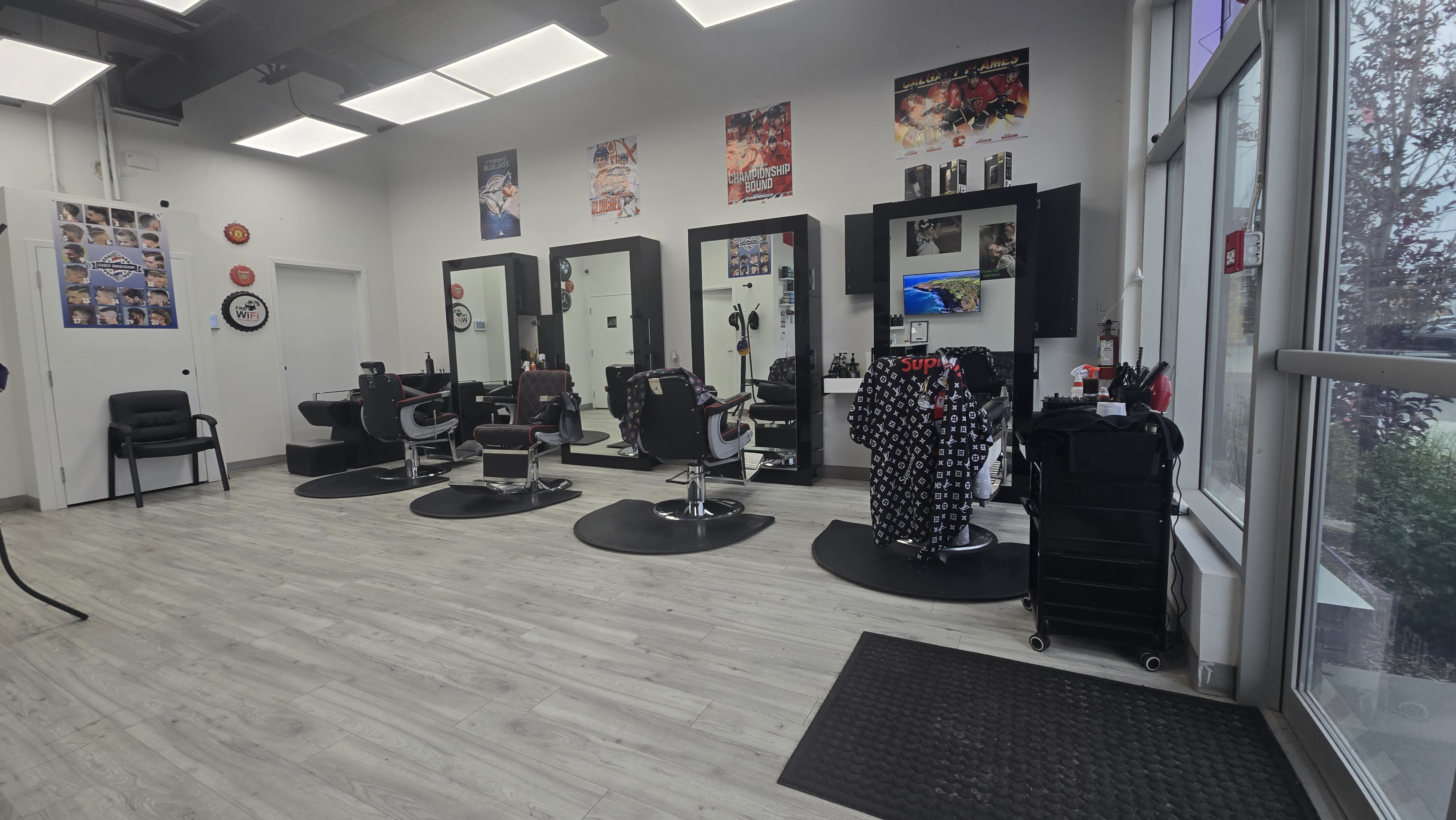 Barber at work — Legacy Barbershop Calgary