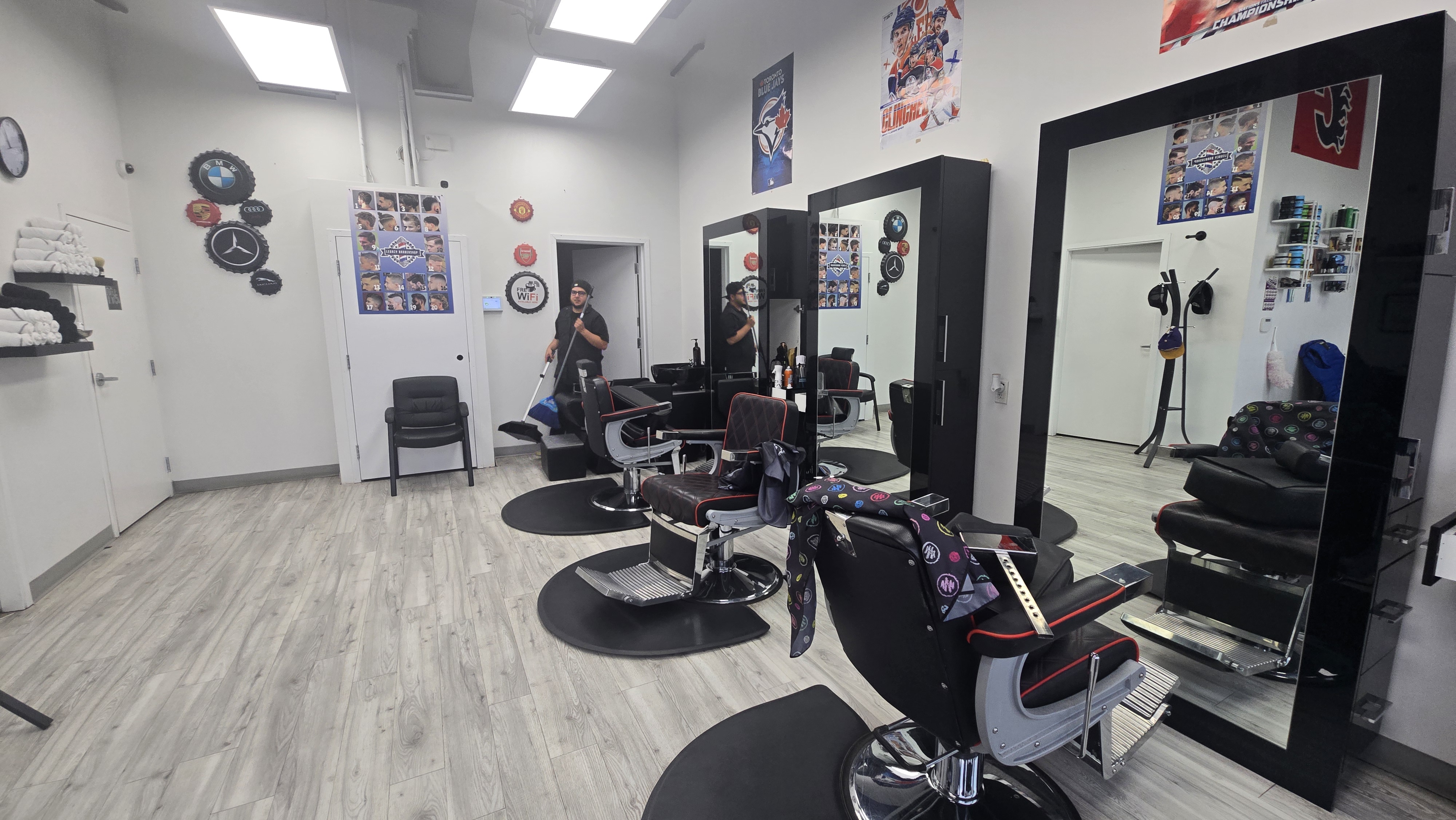 Haircut session at Legacy Barbershop